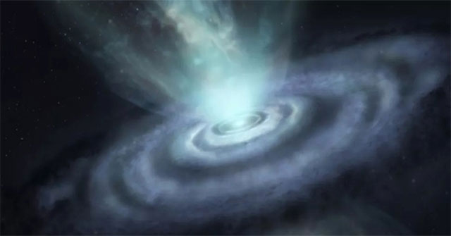 The dying star unleashes mysterious circles