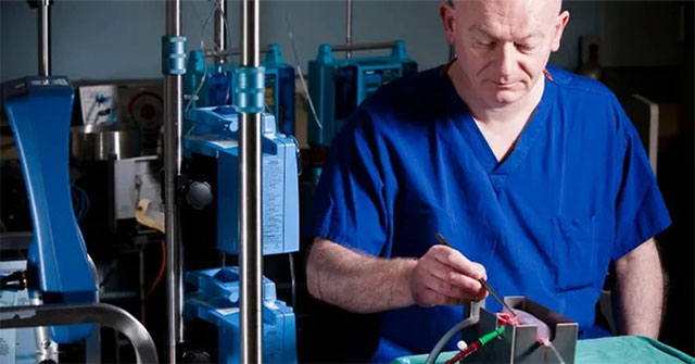 The first successful conversion of blood type in a human kidney