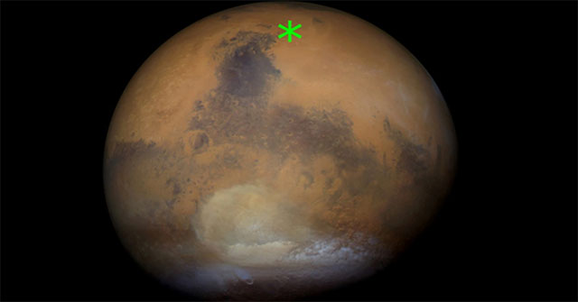The formation and disappearance of a 4,000km-wide dust storm on Mars