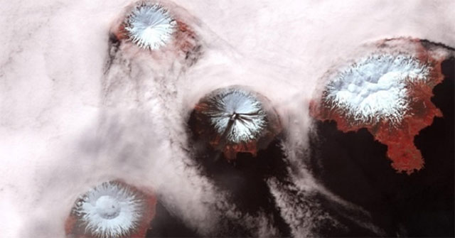 The giant super volcano may lie under the Alaskan archipelago