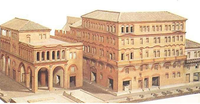 The house of the ancient Romans: The more money you have, the lower you live, the poor live on the top floor