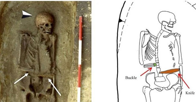 The man who attached a knife to his body changed his hand in an ancient tomb of 1,500 years