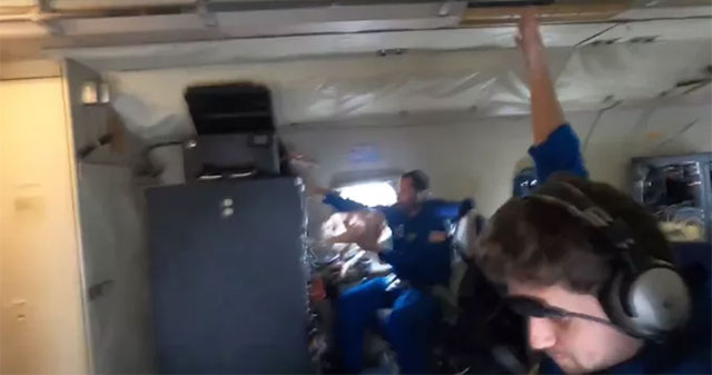 The moment an American expert braved the danger of flying through superstorm Milton