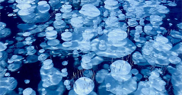 The mystery of 'frozen' bubbles at Lake Abraham