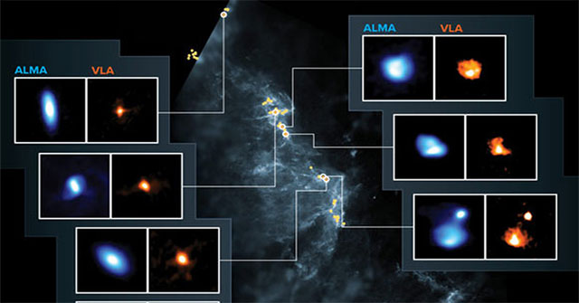 The observatory caught the signal of 97 newly born 'Solar System'