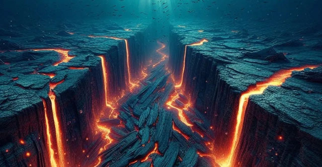 The ocean floor is being torn apart off the coast of Canada
