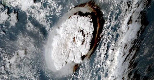 The Pacific Ocean's 'sea monster scream' caused the tsunami to 'jump across' the continent