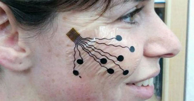 The patch detects lies through facial muscle movements