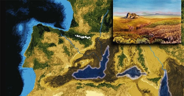 The period when the Mediterranean dried up into a salty desert