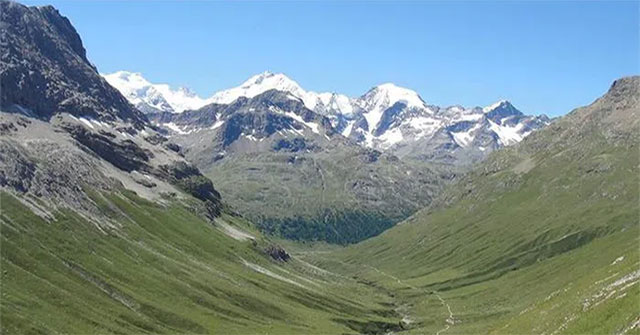The snow melts, the Alps are strongly 'greening'