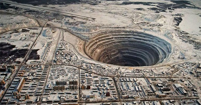 The Soviet Union hid the world's largest diamond mine, reserves enough for another 3,000 years