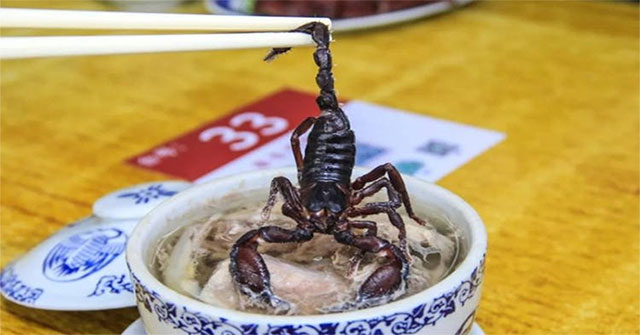The strange soup makes diners stunned and terrified as soon as they see it