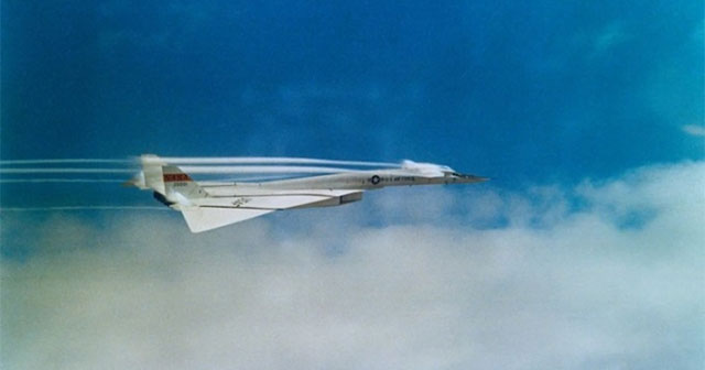 The supersonic plane flies faster than Concorde