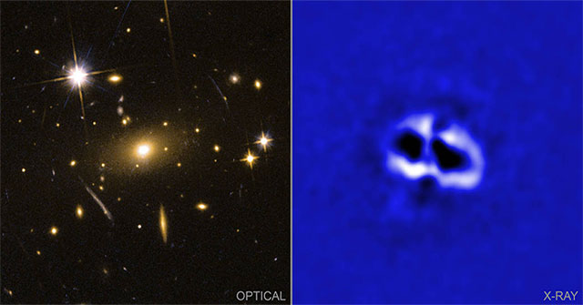 The universe is riddled with 4 holes, the culprit is a 'monster' black hole