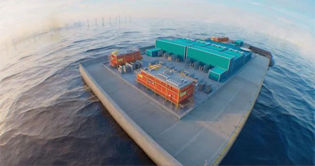 The world's first artificial energy island