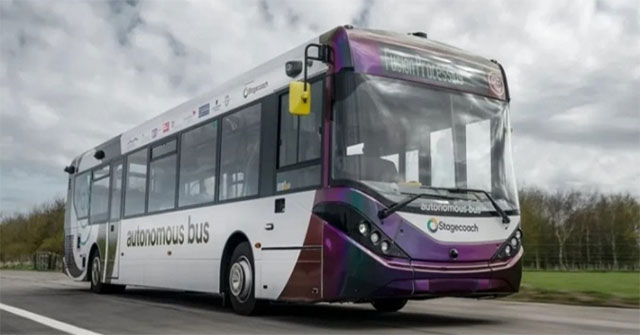 The world's first self-driving bus began operating in Scotland in May