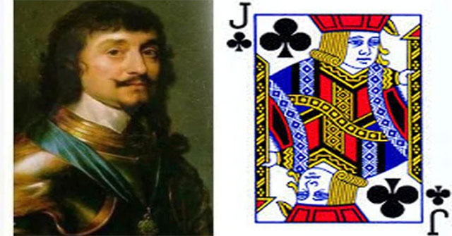 Thrilling love triangle behind the image of clover J in the deck of cards