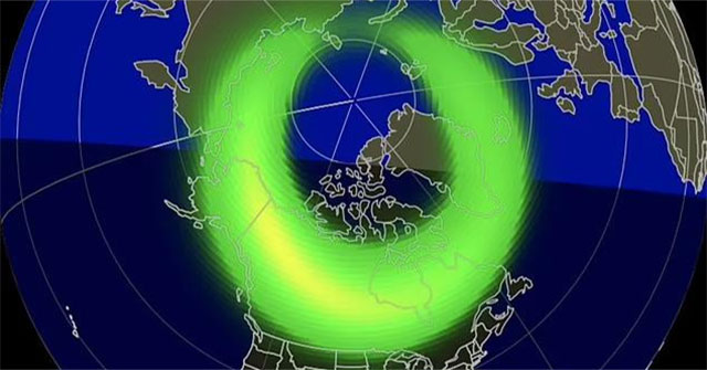 Today, the sky is 'on fire' because a fireball collides with the Earth