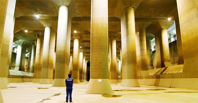 Tokyo expands underground 'cathedral' to avoid flooding caused by climate change