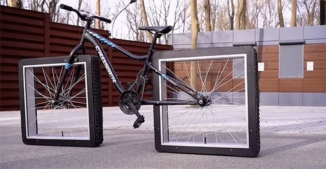 Ukrainian engineer launches square-wheeled bicycle