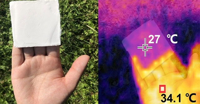 Ultra-light foam keeps indoor temperature 10 degrees cooler