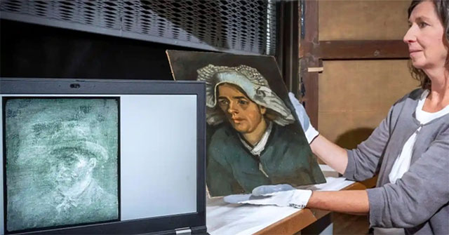 Unexpectedly discovered Van Gogh's portrait hidden behind the painting for more than 100 years