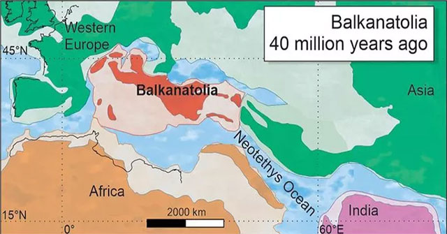 Unknown continent revealed between Europe, Asia, Africa
