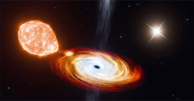 Unprecedented thing appears next to black hole, confusing scientists
