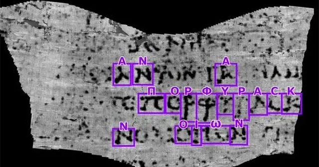 Using AI to read the words on a 2,000-year-old scroll, a young man received a 'huge' reward