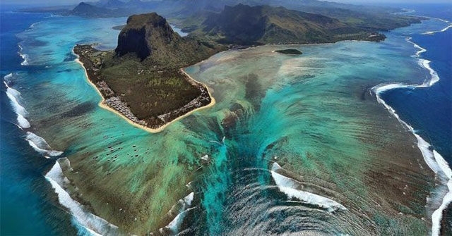Visit the 3000-year-old island nation to admire the world's most unique underwater waterfall