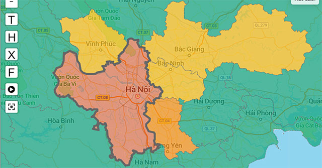 What data makes Hanoi distance according to Directive 16?