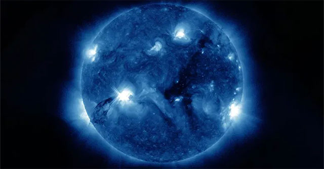 What happens when foreign matter enters Earth's atmosphere?