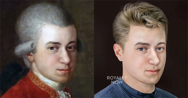 What will historical figures look like in modern times when reconstructed with AI technology?