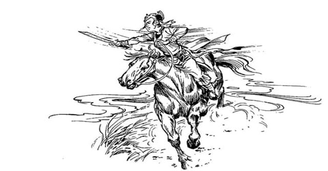Who is the female general of the South '1 hand uprooting Nga Mi mountain, 1 hand pulling up Thai Son mountain'?