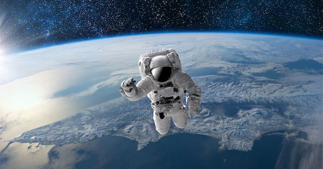 Why can astronauts still make phone calls in the vacuum of space?