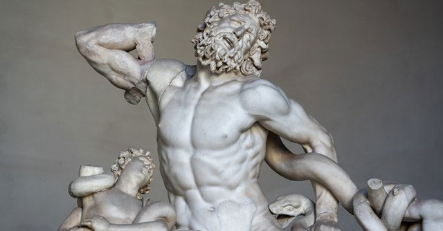 Why do ancient Greek statues often have modestly small penises?