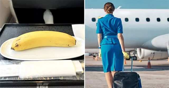 Why do flight attendants often bring a banana on the plane?
