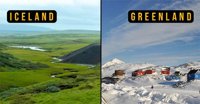 Why do Greenland and Iceland have names that are completely opposite to their reality?