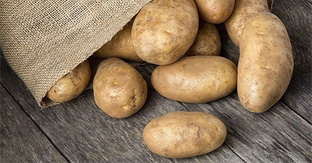 Why do potatoes produce toxic gas when they rot?