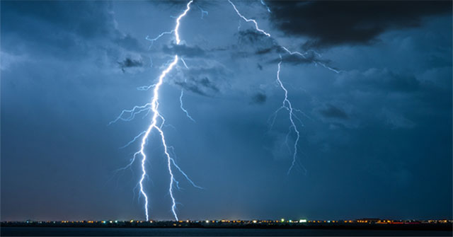 Why does lightning appear less when people are locked down because of Covid-19?