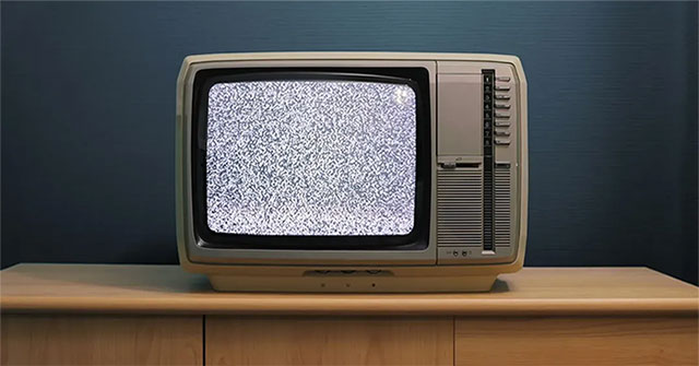 Why doesn't white noise appear on TVs anymore?