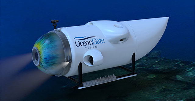 Why is finding a missing submarine in the ocean like 'looking for a needle in a haystack'?