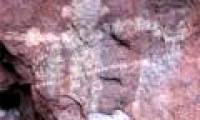 10,000 year old painting on a cave in Brazil