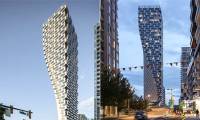 155m-tall 'head-heavy' twisted building designed to overcome limited space