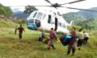27 people died from flooding, helicopters participated in relief