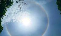 A beautiful halo appears in the sky of Dong Nai