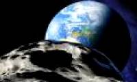 A meteorite grazes the earth