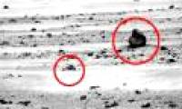Aliens equipped with weapons on Mars?