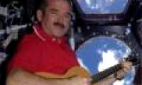 Astronaut filmed the first music clip in the universe
