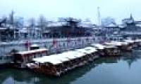 Beautiful white snow cover at scenic spots in China
